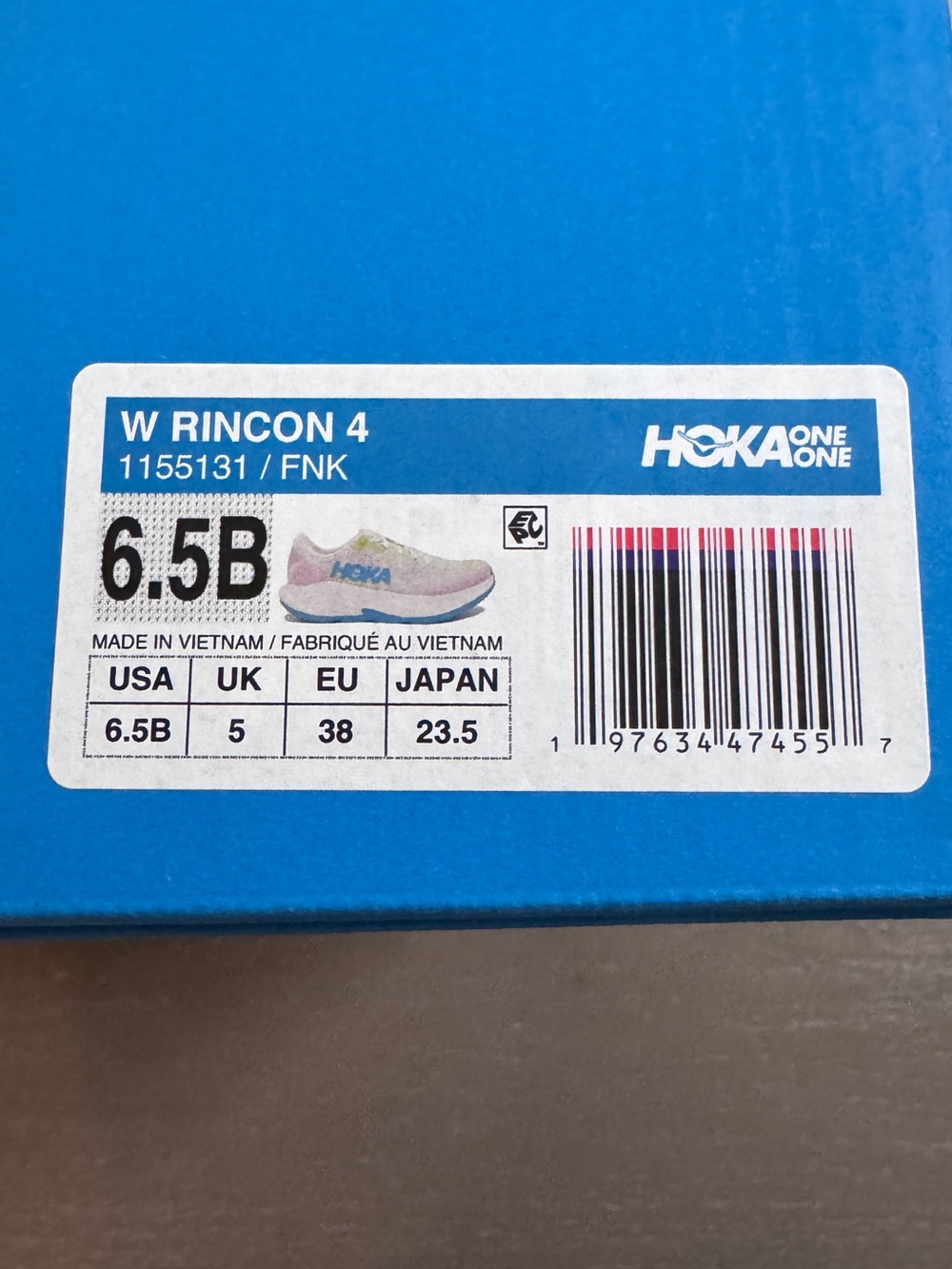 Hoka Rincon 4, women’s 6.5B, worn once! - Picture 5 of 5